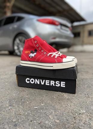 Кеди converse lucky star red chuck taylor