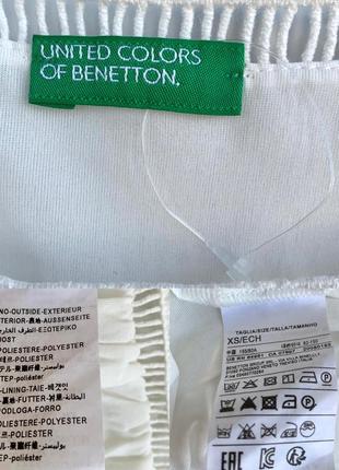 Benetton нежная шифоновая маечка с шитьем хс-с6 фото