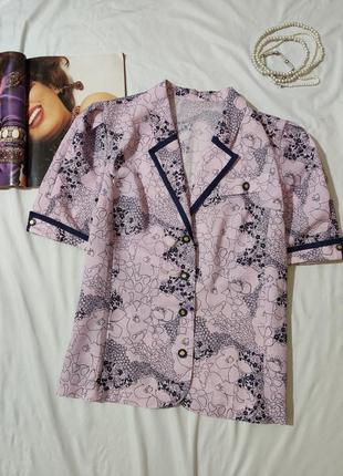 Вінтажна блуза-жакет з пишним рукавом
