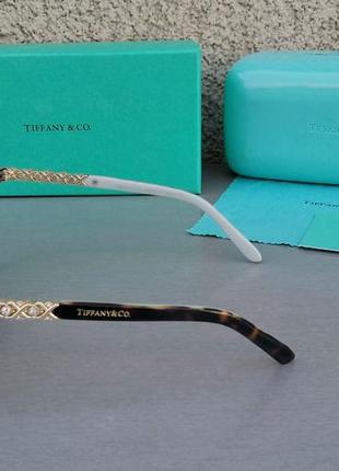 Tiffany and co очки женские солнцезащитные коричневые тигровые3 фото