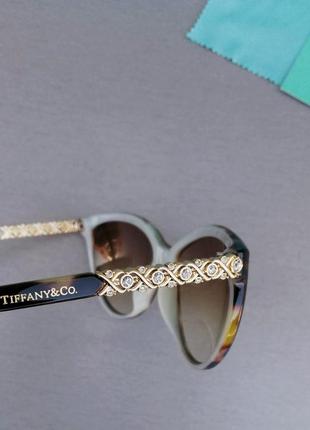 Tiffany and co жіночі сонцезахисні окуляри коричневі тигрові8 фото