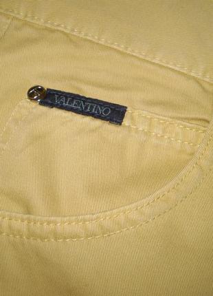 Желтые джинсы valentino 32 р.50 l-xl, хлопок женские7 фото