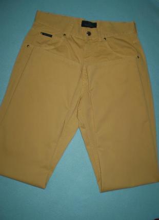 Желтые джинсы valentino 32 р.50 l-xl, хлопок женские9 фото
