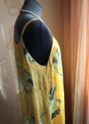 Довга шовкова сукня, сарафан вільний , натуральний шовк, віскоза, шовк, італія3 фото