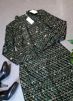 Зелене плаття в паєтки ✨3 фото