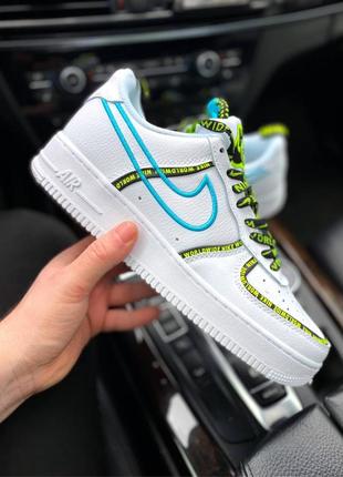 Nike air force, мужские белые кроссовки найк