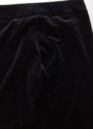 Велюровые брюки (м-л) цвет чёрный насыщенный, без дефектов2 фото