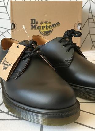 Чоловічі туфлі dr. martens 1461 pw black smooth.