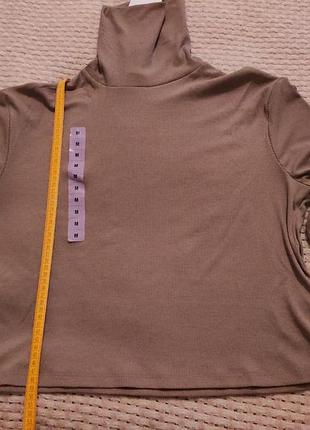 Светр кофта джемпер пуловер водолазка в рубчик 2