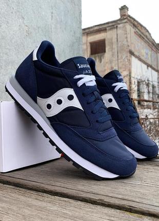 Чоловічі оригінальні кросівки saucony jazz original 2044-316s navy/white сині