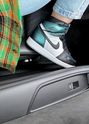 Nike air jordan 1 chameleon🆕шикарные женские кроссовки🆕кожаные высокие найк аир джордан🆕3 фото