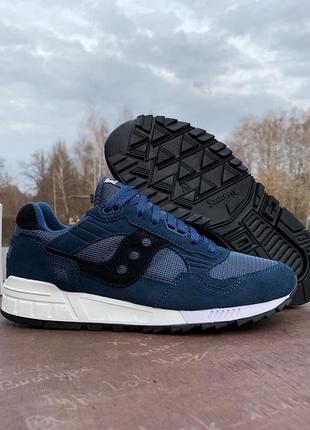 Мужские оригинальные кроссовки saucony shadow 5000 70404-42s blue/white синие2 фото