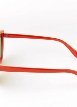 Женские очки кошачий глаз - красные4 фото
