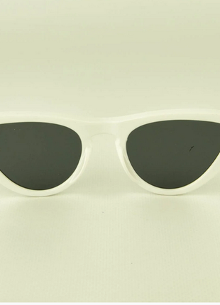 Женские очки кошачий глаз - белые3 фото