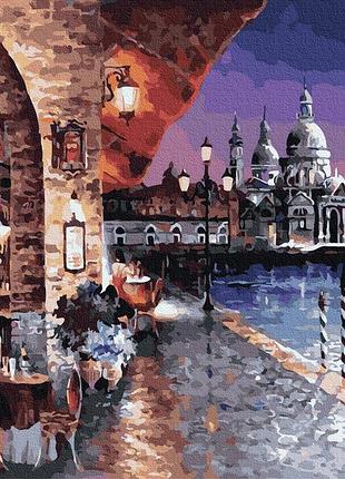 Картина по номерам вечернее кафе венеции