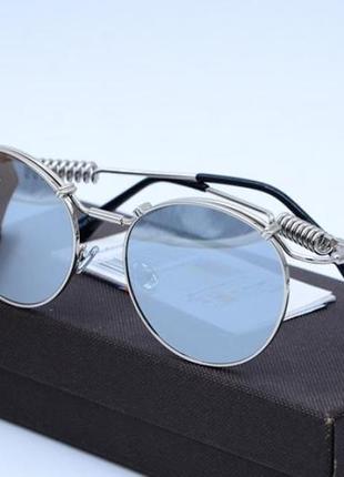 Зеркальные 💫 круглые очки havvs polarized окуляри с защитой uv 400 стимпанк1 фото