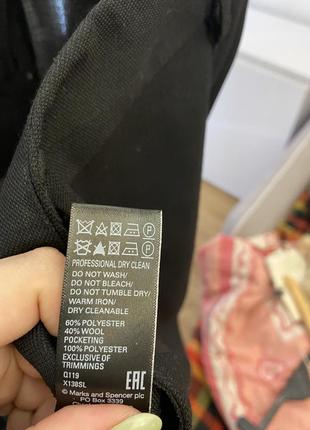 Костюмні шикарні чорні штани на весну і літо marks&spencer7 фото