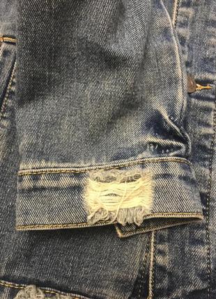 Новая мужская джинсовая куртка boohoo man {l}7 фото