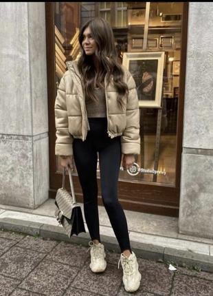 Курточка кожаная zara зара