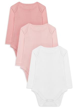 Бодики длинный рукав поштучно primark early days