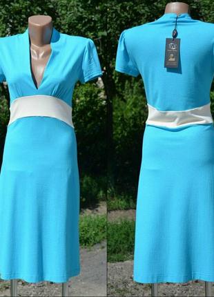 Бірюзове плаття яскраве 40-42 р tm v&v2 фото