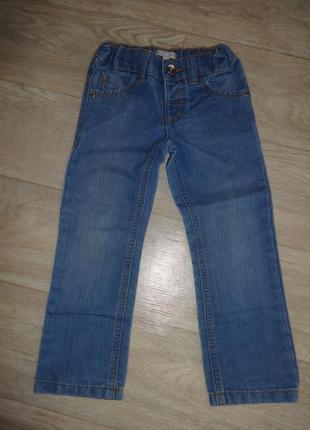 M&s светлые голубые джинсы на мальчика девочку 3 4 года 98-104см