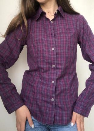 Оригинальная хлопковая рубашка adidas в клетку