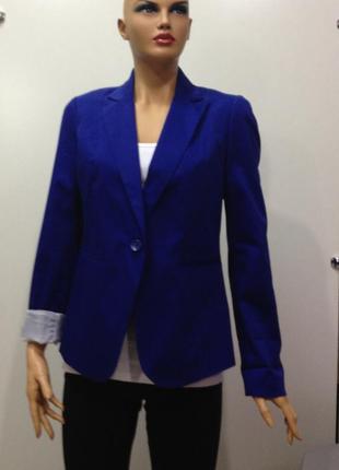 Жакет, пиджак ярко-синий, l3 фото