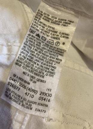 Белые джинсы levi's/levis 6