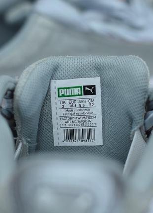 Серые замшевые кеды, кроссовки с лентами puma suede, 35.5 размер. оригинал2 фото