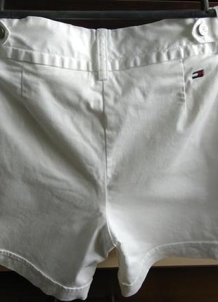 Базові білі бавовняні літні шорти tommy hilfiger2 фото