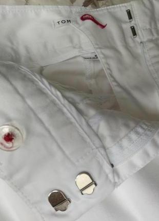 Базовые белые хлопковые летние шорты Tommy hilfiger5 фото