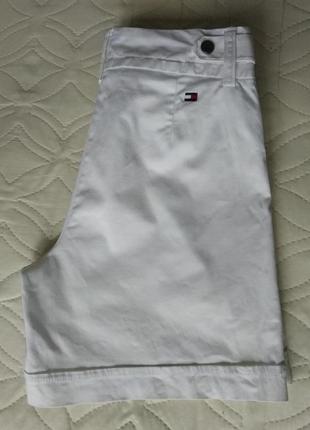 Базовые белые хлопковые летние шорты Tommy hilfiger7 фото