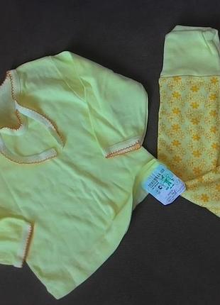 Новый нежный комплект для малышки 6-9мес, будет и на дольше