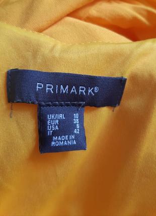 Яркий,сочный желтый сарафан, платье воланами primark9 фото