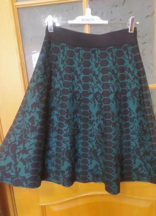 Шикарная теплая юбка плотной вязки от rene derhy,p. m4 фото