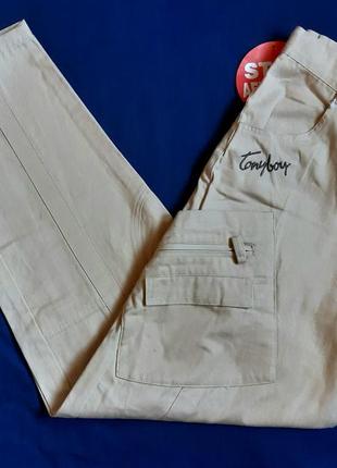 Бежевые штаны карго tonyboy франция на 14 лет (164см)2 фото
