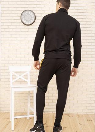 Спорт костюм мужской цвет черный3 фото