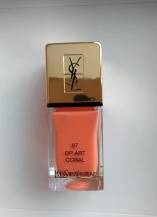 Лак yves saint laurent ysl 97 op art coral