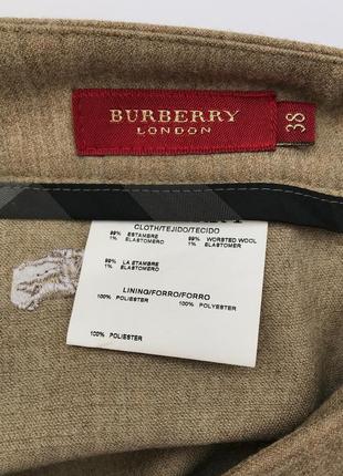 Шерстяные брюки бежевые burberry оригинал новые классические 38 s m люкс бренд5 фото