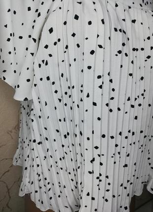 Класная блуза плиссе со спущенными рукавчиками3 фото