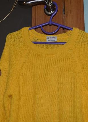 Желтый свитер на девочку 10-11лет2 фото