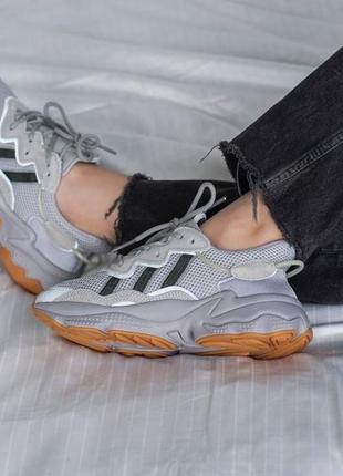 🌸adidas ozweego grey orange🌸жіночі кросівки адідас5 фото