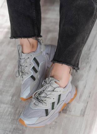 🌸adidas ozweego grey orange🌸жіночі кросівки адідас7 фото