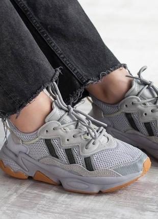 🌸adidas ozweego grey orange🌸жіночі кросівки адідас6 фото