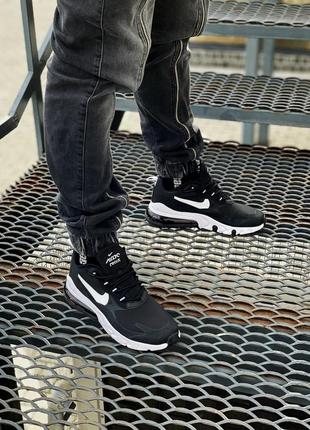 Стильные мужские кроссовки nike air max 270 react чёрные8 фото