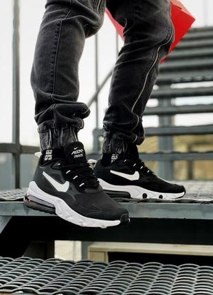 Стильные мужские кроссовки nike air max 270 react чёрные1 фото