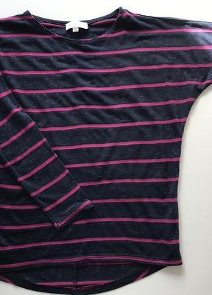Лонгслив/ кофта полосатая на девочку 9-10 лет