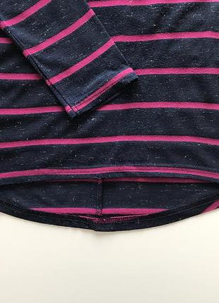 Лонгслив/ кофта смугаста на дівчинку 9-10 років 2