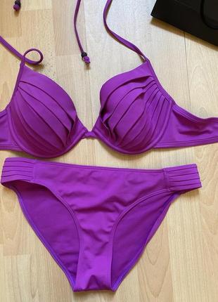 Красивый купальник плиссе h&m